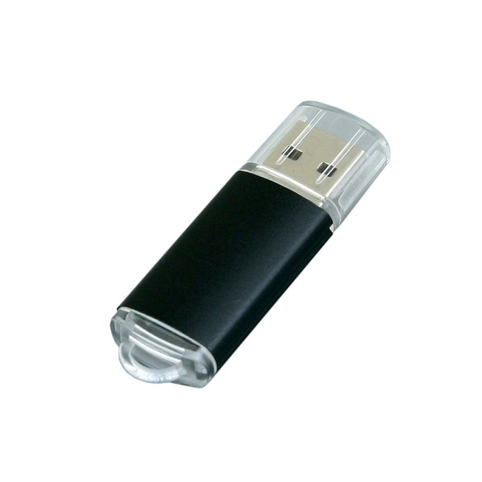 USB 3.0- флешка на 128 Гб с прозрачным колпачком для нанесения логотипа