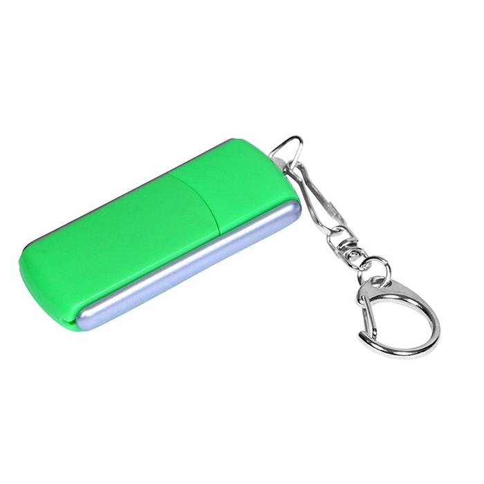USB 2.0- флешка промо на 16 Гб с прямоугольной формы с выдвижным механизмом для нанесения логотипа
