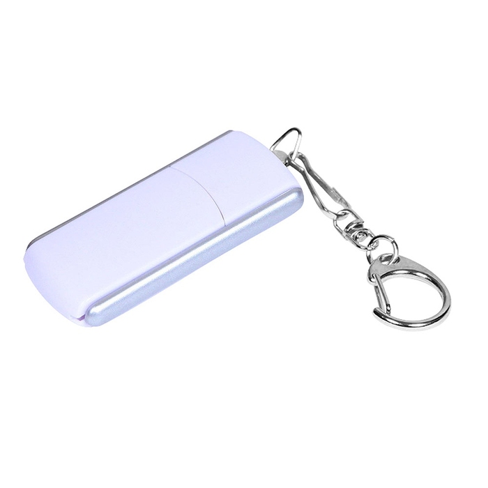 USB 2.0- флешка промо на 16 Гб с прямоугольной формы с выдвижным механизмом для нанесения логотипа
