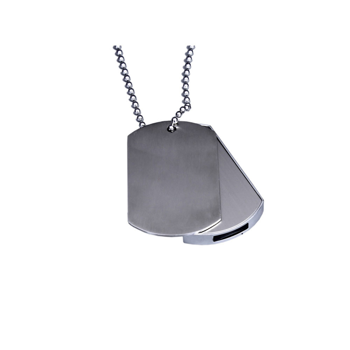 USB 2.0-флешка на 128 Гб в виде армейского жетона для нанесения логотипа