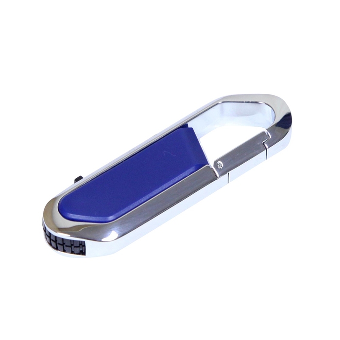 USB 2.0- флешка на 16 Гб в виде карабина для нанесения логотипа