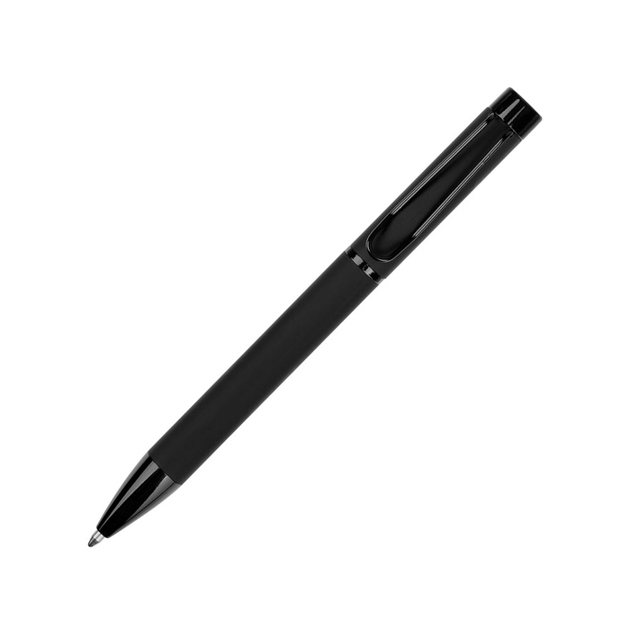 Металлическая шариковая ручка «Black Lama» soft-touch для нанесения логотипа