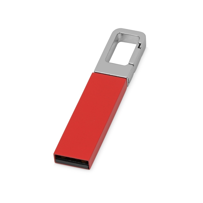 USB-флешка на 16 Гб «Hook» с карабином для нанесения логотипа