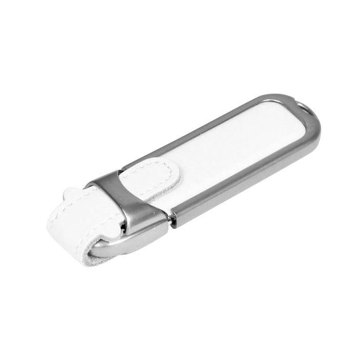 USB 2.0- флешка на 16 Гб с массивным классическим корпусом для нанесения логотипа