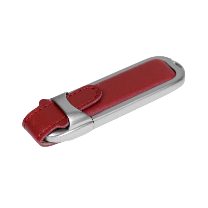 USB 2.0- флешка на 16 Гб с массивным классическим корпусом для нанесения логотипа
