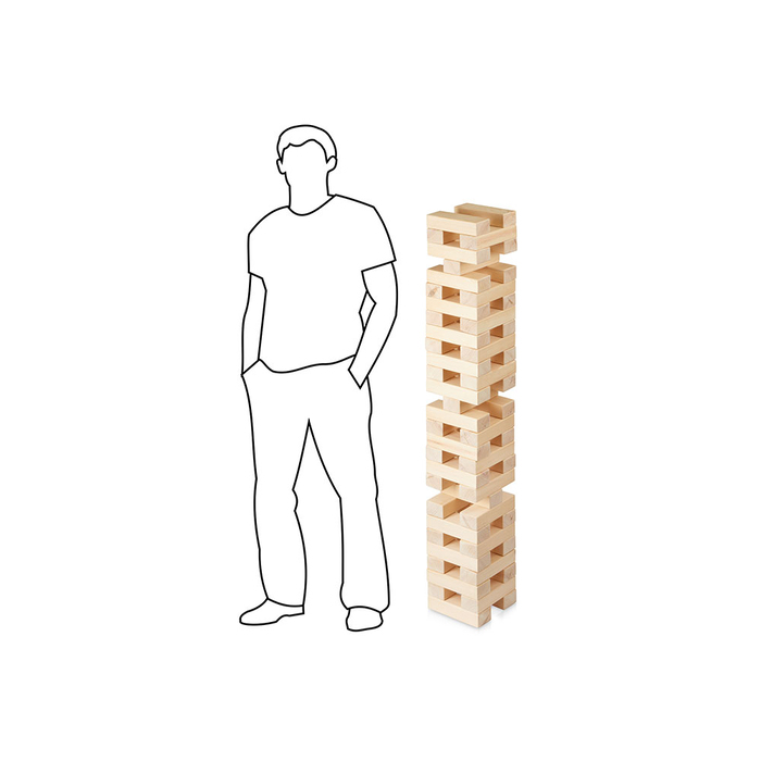 Игра из дерева «XXL Tower», 57 брусков для нанесения логотипа
