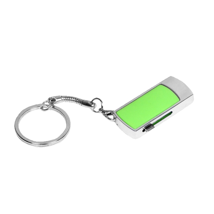 USB 2.0- флешка на 16 Гб с выдвижным механизмом и мини чипом для нанесения логотипа