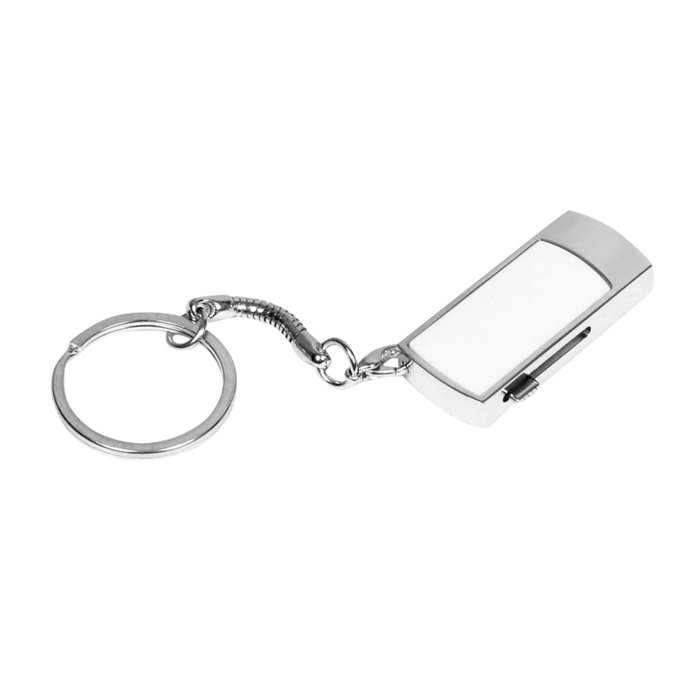 USB 2.0- флешка на 16 Гб с выдвижным механизмом и мини чипом для нанесения логотипа