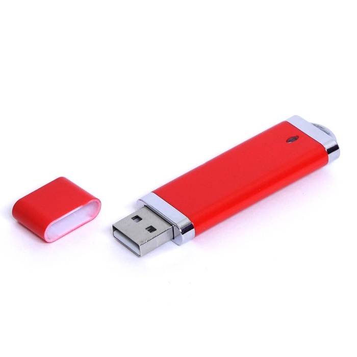 USB 3.0- флешка промо на 128 Гб прямоугольной классической формы для нанесения логотипа