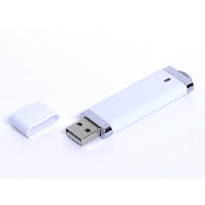 USB 3.0- флешка промо на 128 Гб прямоугольной классической формы для нанесения логотипа
