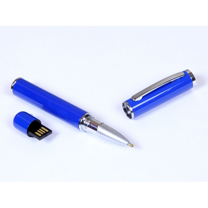 USB 2.0- флешка на 16 Гб в виде ручки с мини чипом для нанесения логотипа