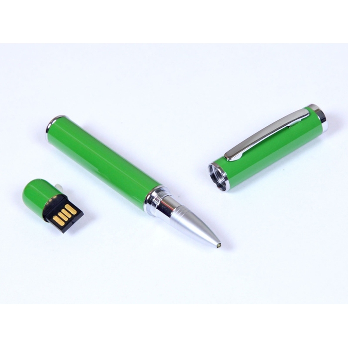 USB 2.0- флешка на 16 Гб в виде ручки с мини чипом для нанесения логотипа