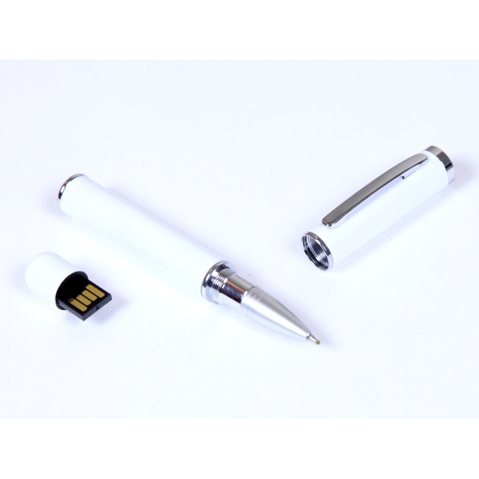 USB 2.0- флешка на 16 Гб в виде ручки с мини чипом для нанесения логотипа