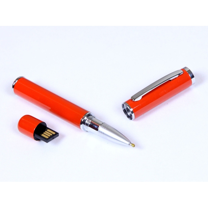 USB 2.0- флешка на 16 Гб в виде ручки с мини чипом для нанесения логотипа