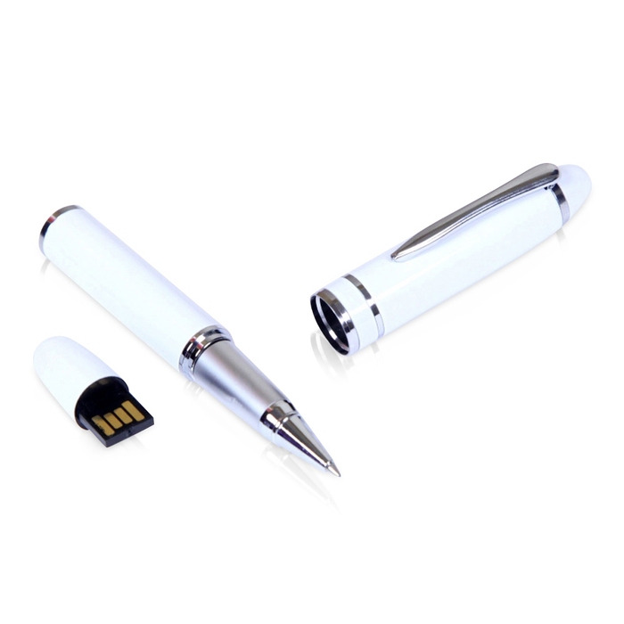 USB 2.0- флешка на 16 Гб в виде ручки с мини чипом для нанесения логотипа