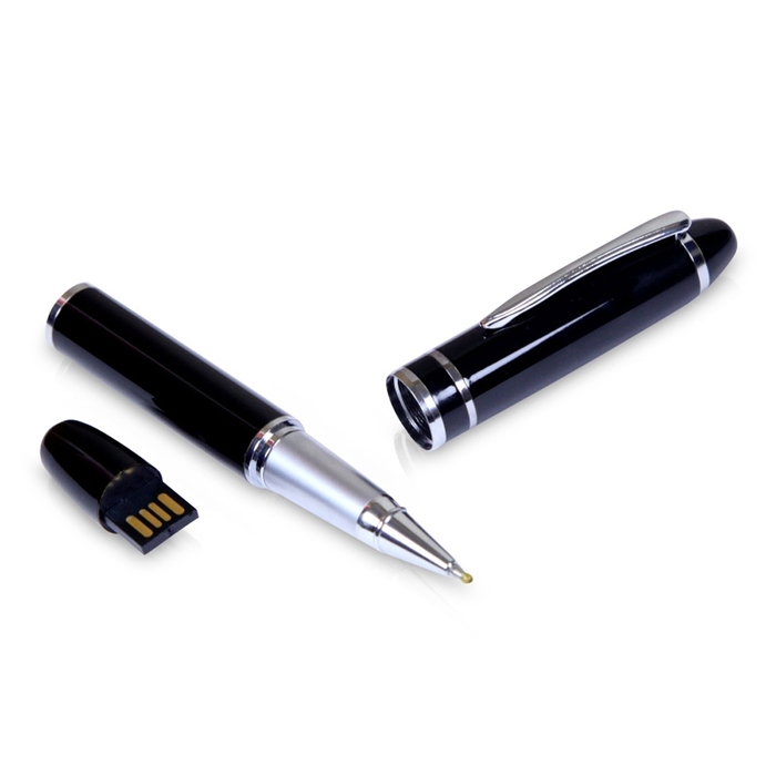 USB 2.0- флешка на 16 Гб в виде ручки с мини чипом для нанесения логотипа