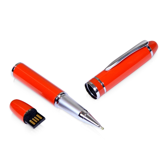 USB 2.0- флешка на 16 Гб в виде ручки с мини чипом для нанесения логотипа