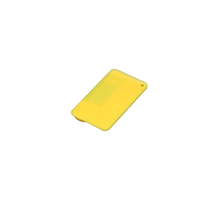 USB 2.0- флешка на 16 Гб в виде пластиковой карточки для нанесения логотипа