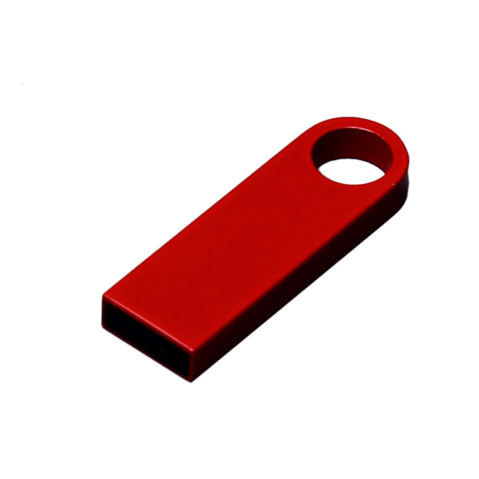 USB 2.0-флешка на 128 Гб с мини чипом и круглым отверстием для нанесения логотипа