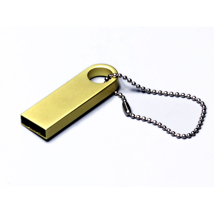 USB 2.0-флешка на 128 Гб с мини чипом и круглым отверстием для нанесения логотипа