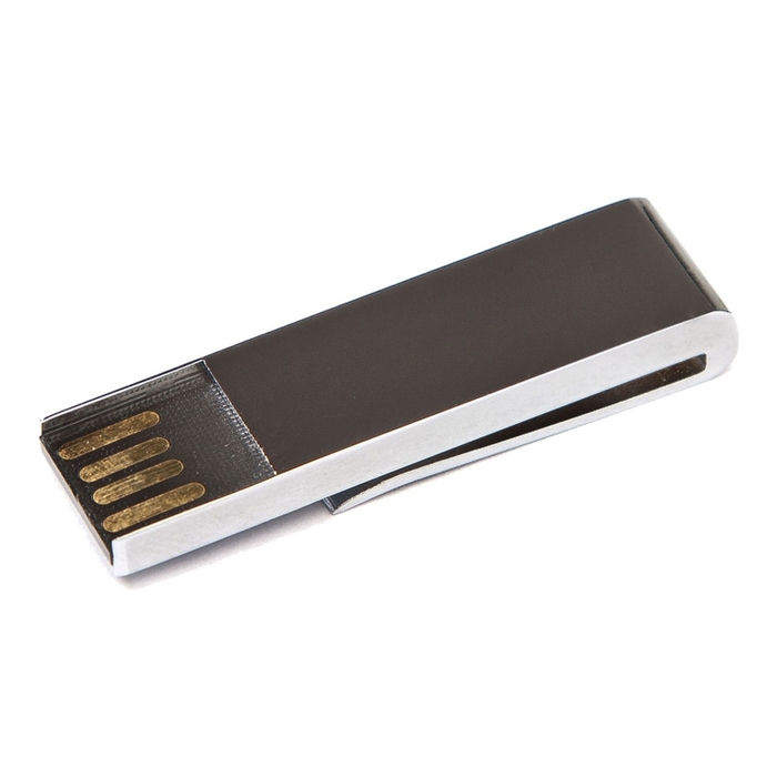 USB 2.0- флешка на 16 Гб в виде зажима для купюр для нанесения логотипа