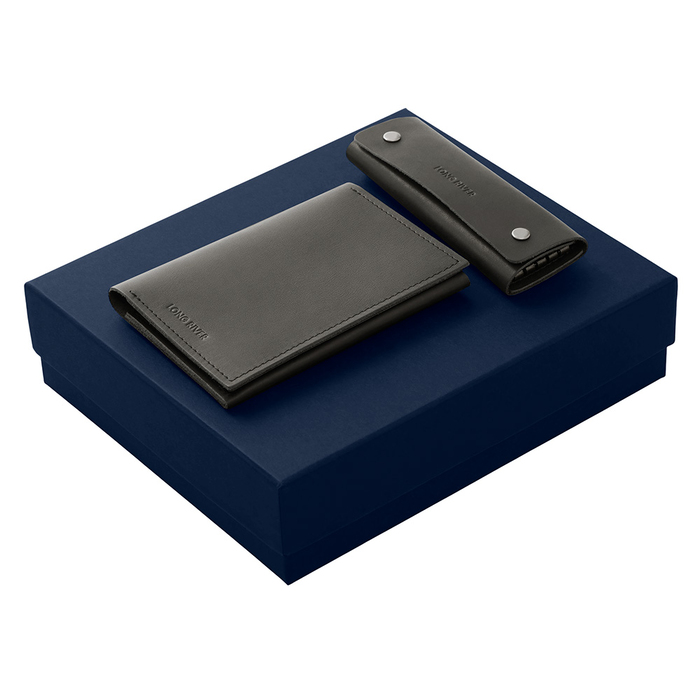 Подарочный набор Long River: обложка для паспорта, ключница для нанесения логотипа