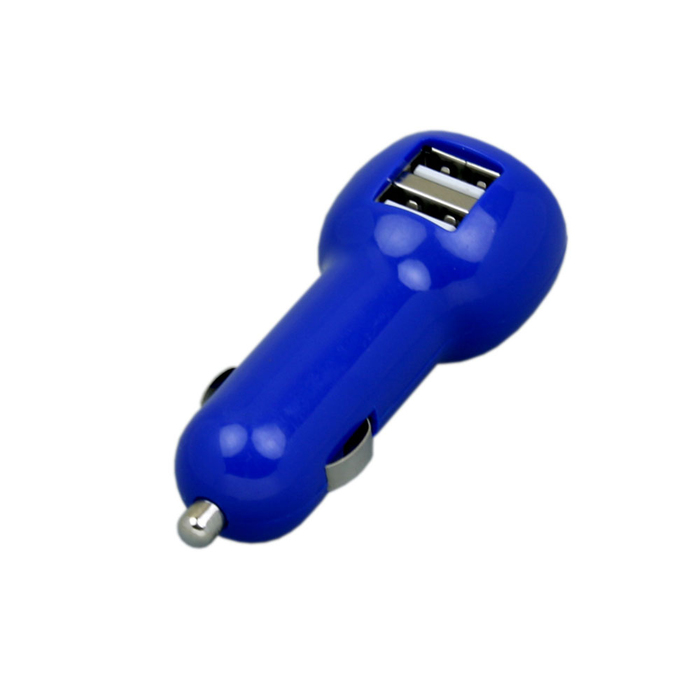 Автомобильная зарядка на 2 USB порта для нанесения логотипа