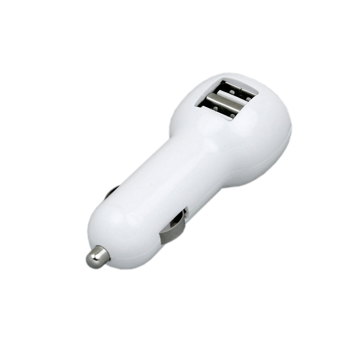Автомобильная зарядка на 2 USB порта для нанесения логотипа