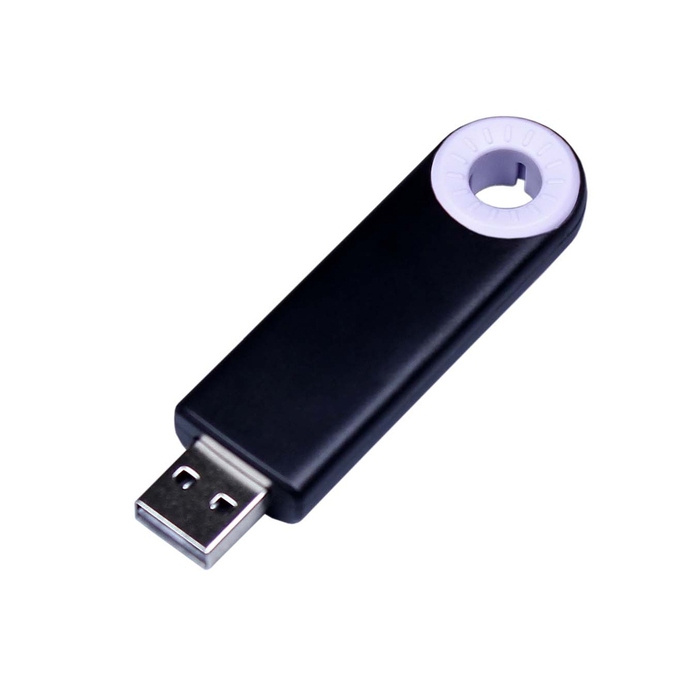 USB 3.0- флешка промо на 64 Гб прямоугольной формы, выдвижной механизм для нанесения логотипа