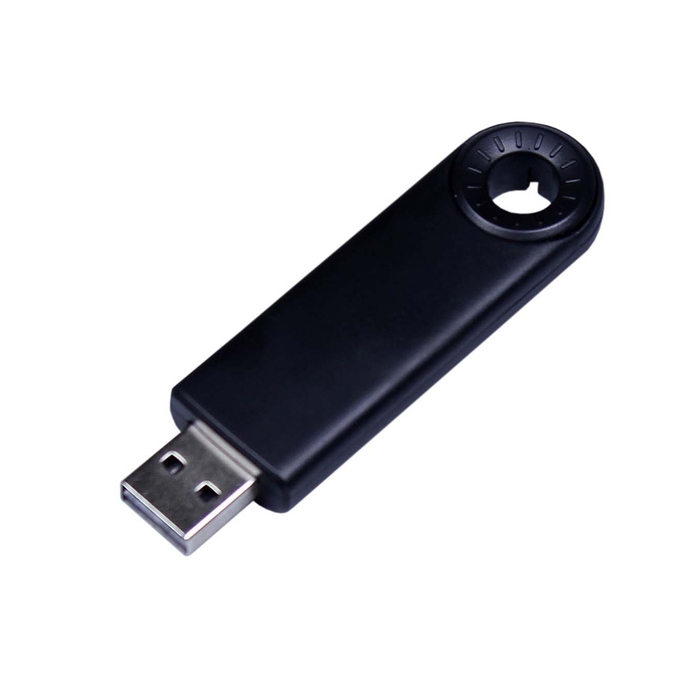 USB 3.0- флешка промо на 64 Гб прямоугольной формы, выдвижной механизм для нанесения логотипа