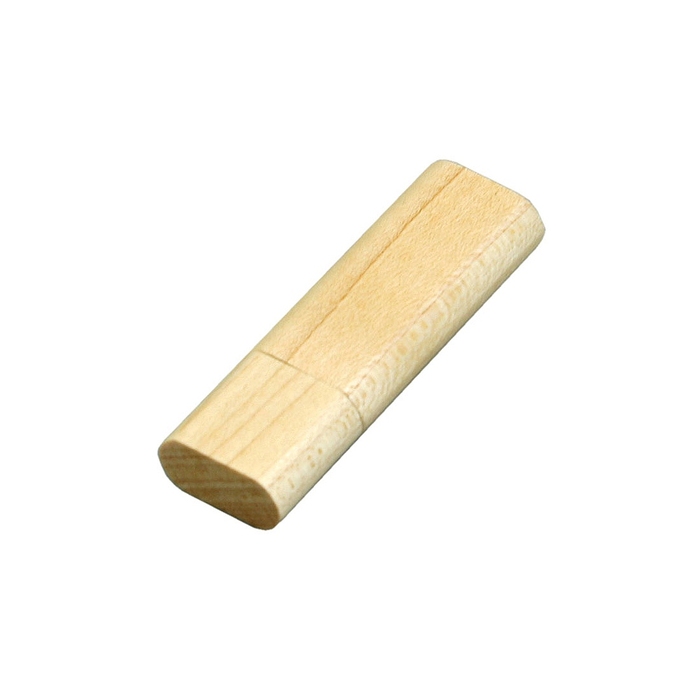 USB 2.0- флешка на 16 Гб эргономичной прямоугольной формы с округленными краями для нанесения логотипа