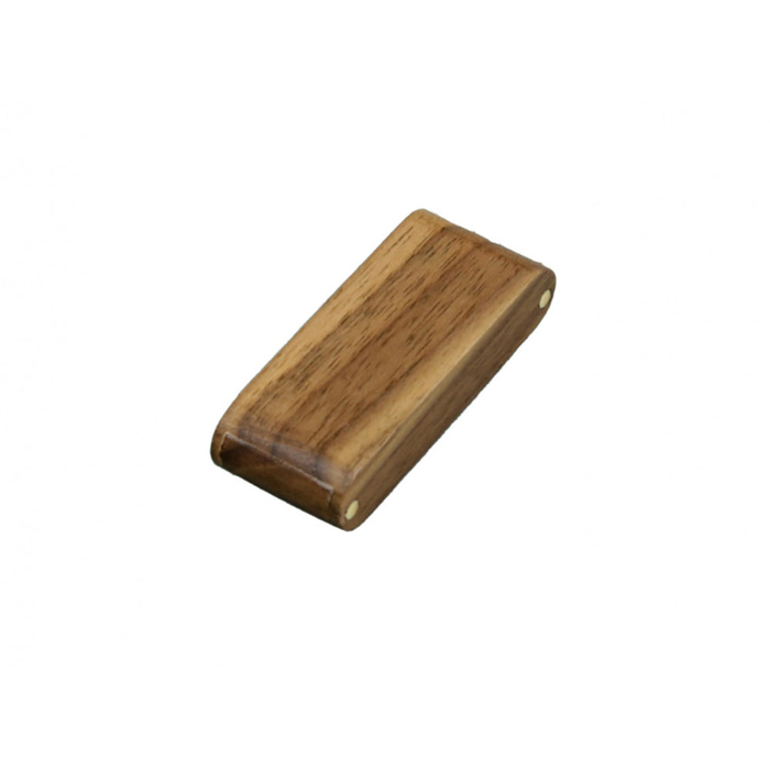 USB 2.0- флешка на 16 Гб прямоугольной формы с раскладным корпусом для нанесения логотипа