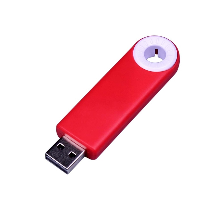 USB 3.0- флешка промо на 64 Гб прямоугольной формы, выдвижной механизм для нанесения логотипа