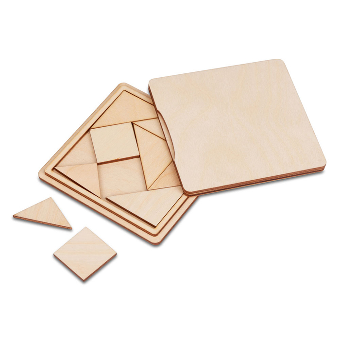 Деревянная головоломка «Танграм» для нанесения логотипа