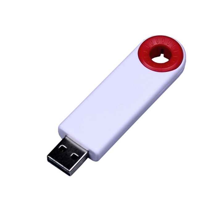 USB 3.0- флешка промо на 64 Гб прямоугольной формы, выдвижной механизм для нанесения логотипа