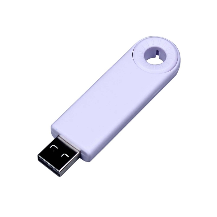 USB 3.0- флешка промо на 64 Гб прямоугольной формы, выдвижной механизм для нанесения логотипа