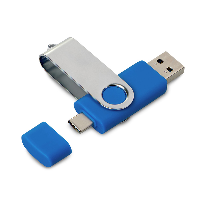 USB3.0/USB Type-C флешка на 16 Гб «Квебек C» для нанесения логотипа