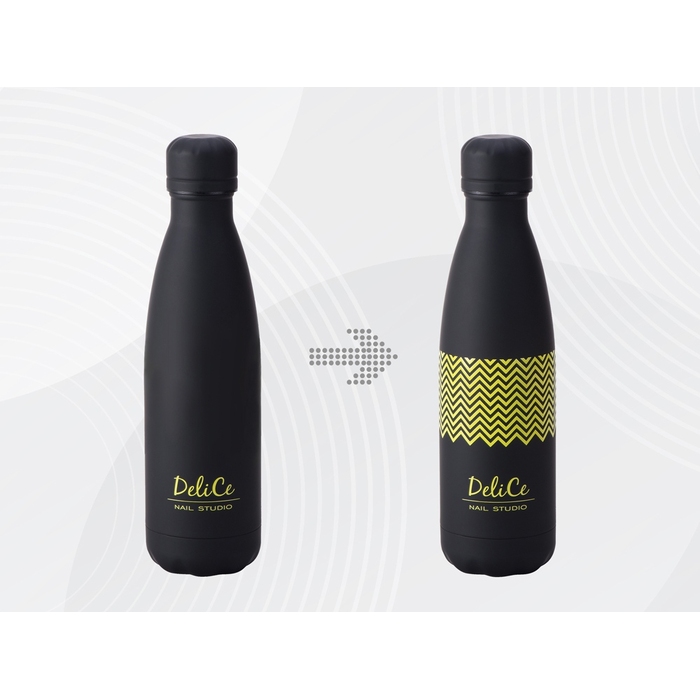 Вакуумная термобутылка «Vacuum bottle C1», soft touch,  с УФ-печатью для нанесения логотипа