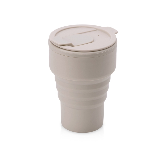 Силиконовый складной стакан «GoCup» для нанесения логотипа