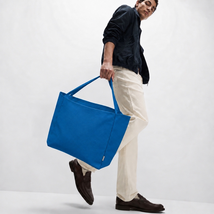 Шоппер-оверсайз «Grossbag» из переработанного хлопка, 340 г/м2 для нанесения логотипа