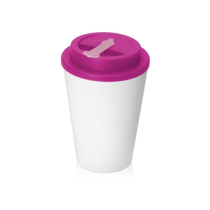 Пластиковый стакан с двойными стенками «Take away» для нанесения логотипа