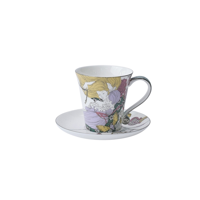 Набор чашка и блюдце «TEA SET ALICE» для нанесения логотипа