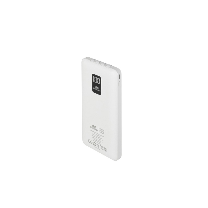 Внешний аккумулятор с дисплеем и встроенными кабелями VA2210, 10000 mAh для нанесения логотипа