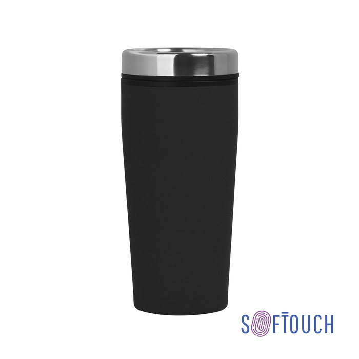 Термостакан "Европа" 500 мл, покрытие soft touch для нанесения логотипа