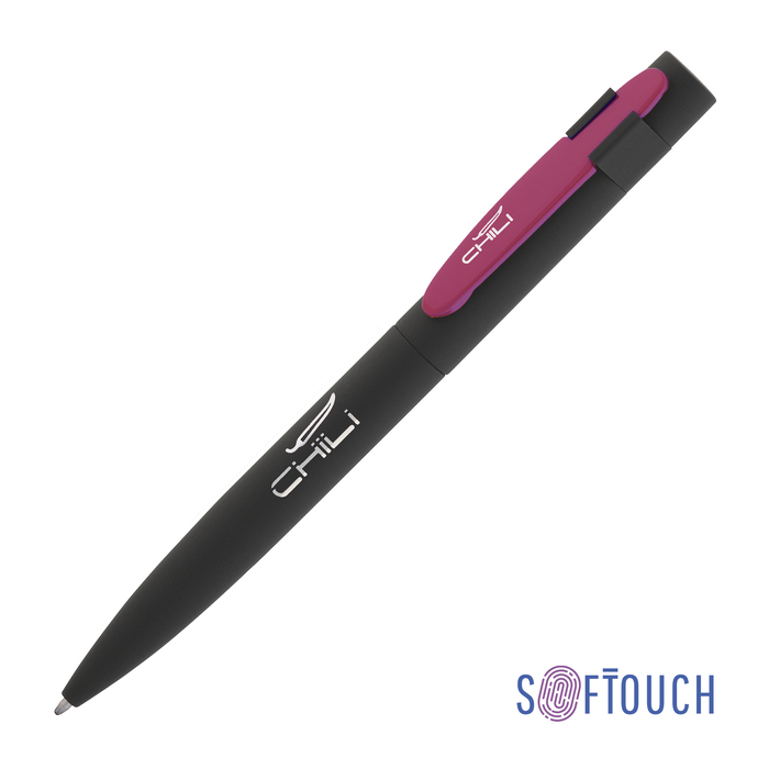 Ручка шариковая "Lip", покрытие soft touch для нанесения логотипа