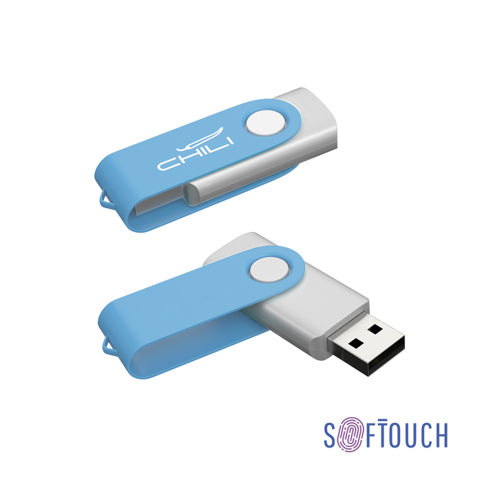 Флеш-карта "Vostok", объем памяти 16GB, покрытие soft touch# для нанесения логотипа