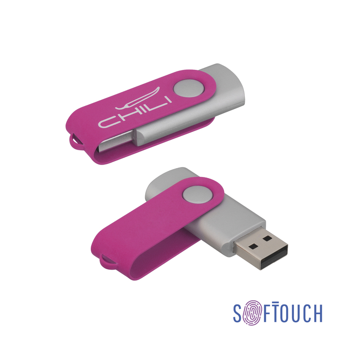 Флеш-карта "Vostok", объем памяти 16GB, покрытие soft touch# для нанесения логотипа