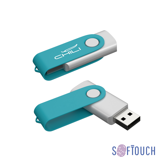 Флеш-карта "Vostok", объем памяти 16GB, покрытие soft touch# для нанесения логотипа
