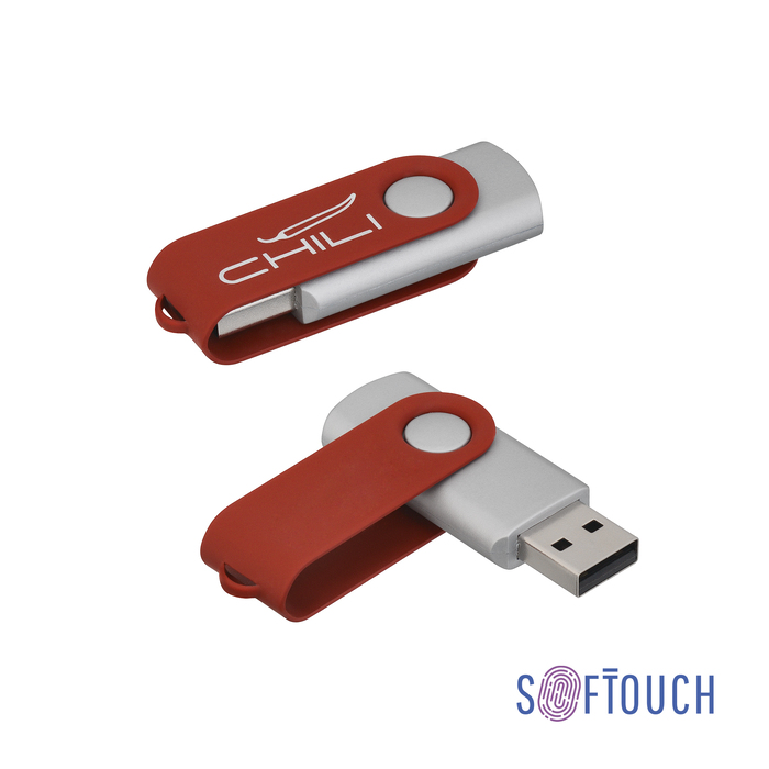 Флеш-карта "Vostok", объем памяти 16GB, покрытие soft touch# для нанесения логотипа