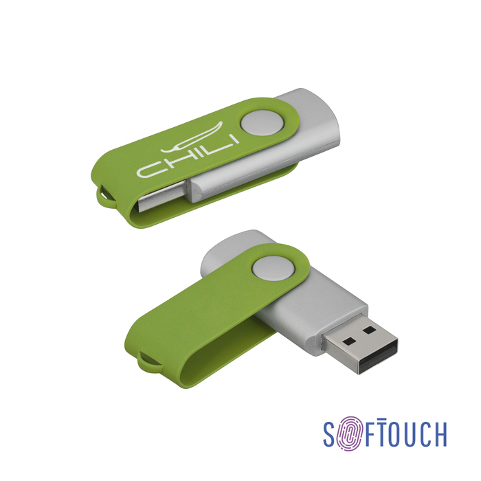 Флеш-карта "Vostok", объем памяти 16GB, покрытие soft touch# для нанесения логотипа